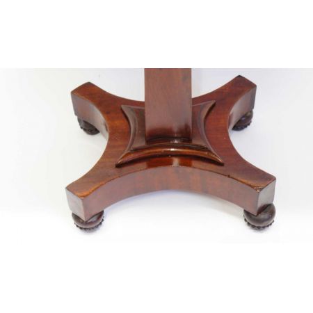 Antiker William IV Massivholz Mahagoni Tisch Weintisch Beistelltisch