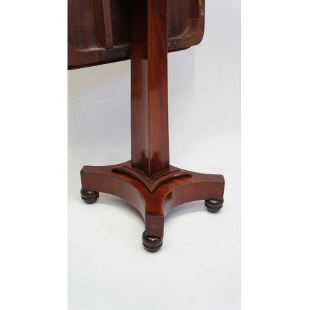 Antiker William IV Massivholz Mahagoni Tisch Weintisch Beistelltisch