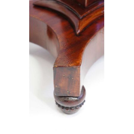 Antiker William IV Massivholz Mahagoni Tisch Weintisch Beistelltisch