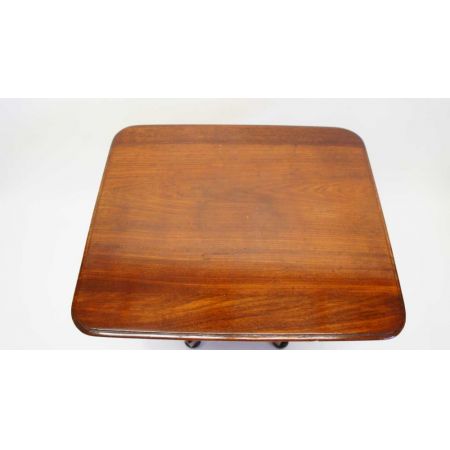 Antiker William IV Massivholz Mahagoni Tisch Weintisch Beistelltisch