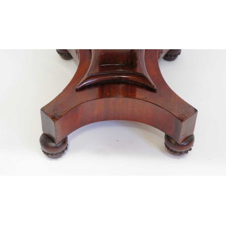 Antiker William IV Massivholz Mahagoni Tisch Weintisch Beistelltisch