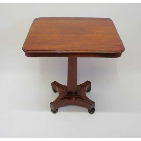 Antiker William IV Massivholz Mahagoni Tisch Weintisch Beistelltisch