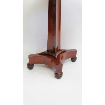 Antiker William IV Massivholz Mahagoni Tisch Weintisch Beistelltisch