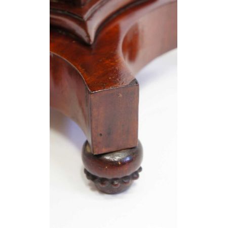 Antiker William IV Massivholz Mahagoni Tisch Weintisch Beistelltisch