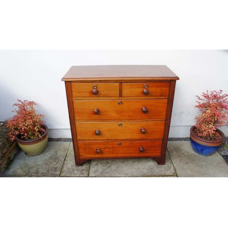 Große original spätviktorianische Mahagoni Kommode - renoviert