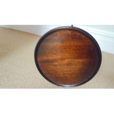 Antiker Dreifuß Mahagoni Weintisch Beistelltisch Original 1910