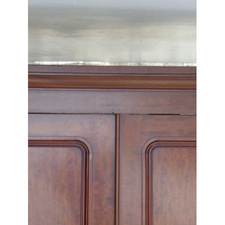 Schöner original viktorianischer Massivholz Mahagoni Kleiderschrank