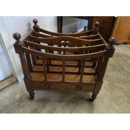 Antiker Viktorianischer Mahagoni Zeitungsständer Orginal