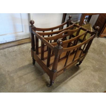 Antiker Viktorianischer Mahagoni Zeitungsständer Orginal