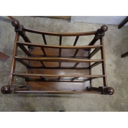 Antiker Viktorianischer Mahagoni Zeitungsständer Orginal