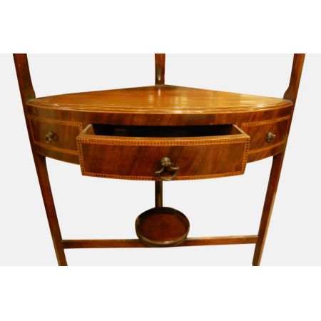 Orginal George III. Eck-Waschtisch Mahagoni