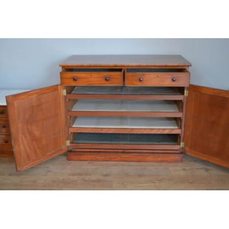 Viktorianisches antikes Mahagoni Sideboard / Wäscheschrank Massivholz original britisch