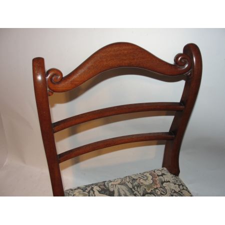 Sechs Regency-Mahagoni-Esszimmerstühle um 1830 Original