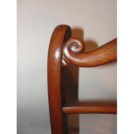 Sechs Regency-Mahagoni-Esszimmerstühle um 1830 Original