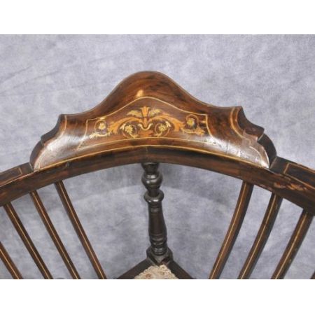 Paar Antike Viktorianische Ecklehnen/-Armstühle Englisch 1890