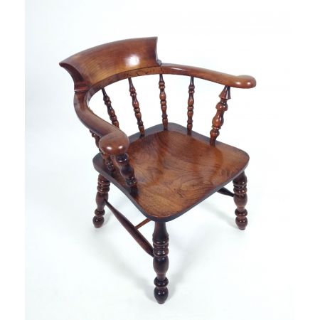 Mitte 19. Jahrhundert Englisch Ulme und Obstbaum Ellbogenstuhl