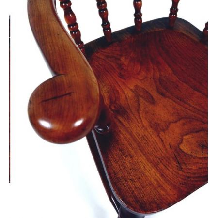 Mitte 19. Jahrhundert Englisch Ulme und Obstbaum Ellbogenstuhl