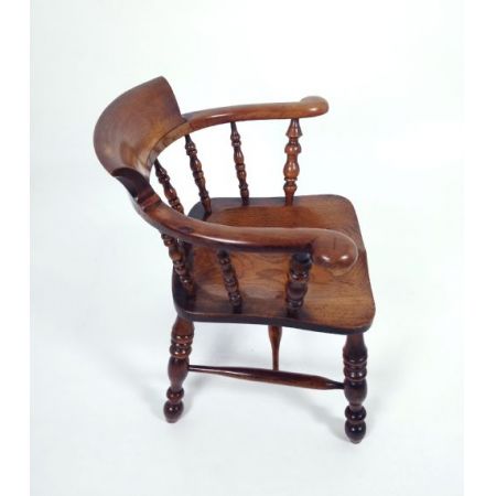 Mitte 19. Jahrhundert Englisch Ulme und Obstbaum Ellbogenstuhl