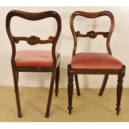 Set aus 6 viktorianischen Palisanderstühlen 1860