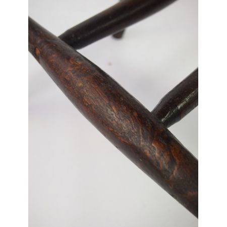 Paar viktorianischen Ulme Küchenstühle aus dem 19 JH