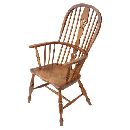 Viktoianischer Ash & Ulme Windsor Stuhl Sessel Esszimmer