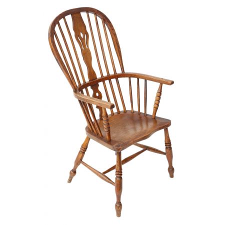 Viktoianischer Ash & Ulme Windsor Stuhl Sessel Esszimmer