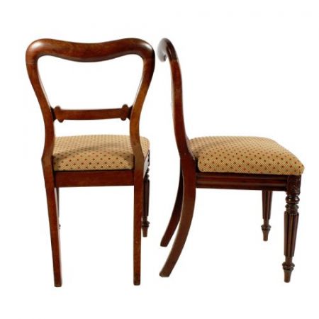 Vier William IV Gillows Stil Stühle 1830 Original