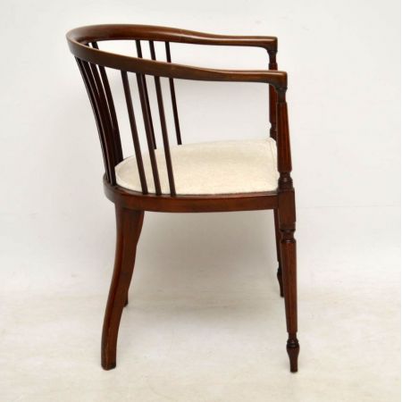 Paar antike edwardian Intarsien Mahagoni Sessel  1890