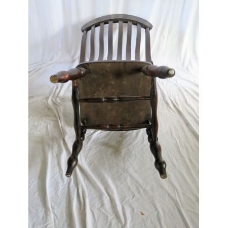 Eleganter Viktorianischer Slat Rückenwindsor Stuhl  Armchair um 1850