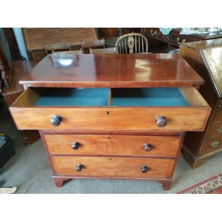 Antike Georgische Kommode Eiche Original Massivholz