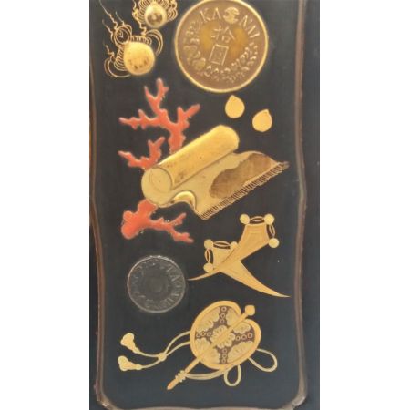 Antikes japanisches lackiertes Sideboard Schrank Original