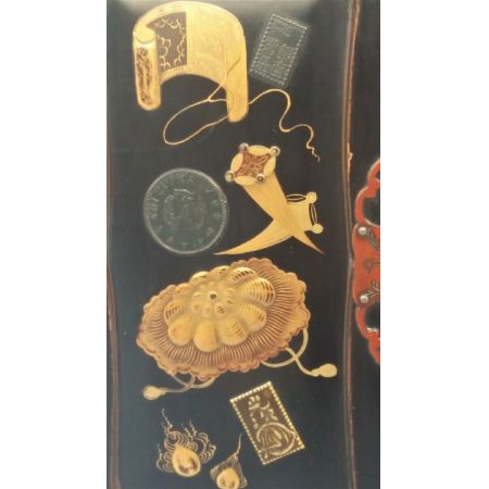 Antikes japanisches lackiertes Sideboard Schrank Original