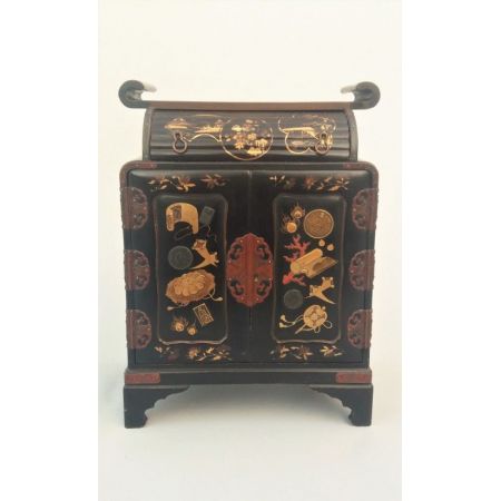 Antikes japanisches lackiertes Sideboard Schrank Original