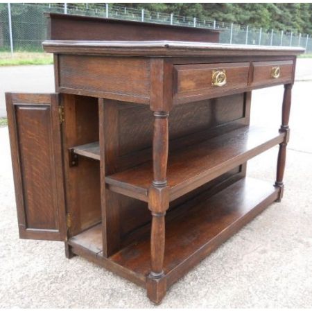 Schickes antikes edwardianisches Sideboard Eiche Desert  1900