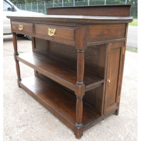 Schickes antikes edwardianisches Sideboard Eiche Desert  1900