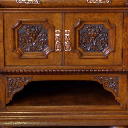Viktorianischer Pollard Eichen Sideboard Massiv 1860 