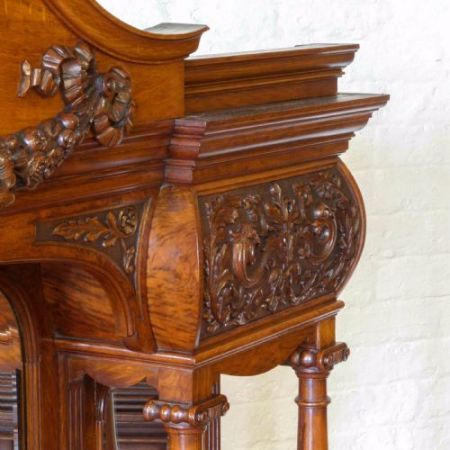 Viktorianischer Pollard Eichen Sideboard Massiv 1860 