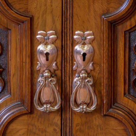 Viktorianischer Pollard Eichen Sideboard Massiv 1860 