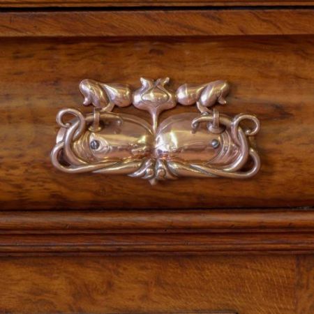 Viktorianischer Pollard Eichen Sideboard Massiv 1860 