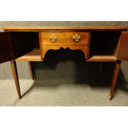 Gutes Edwardian Mahagoni Intarsien Sideboard von 1900