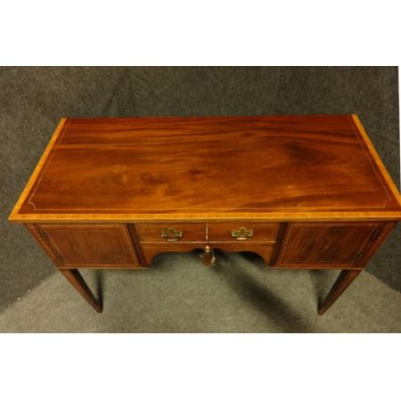 Gutes Edwardian Mahagoni Intarsien Sideboard von 1900