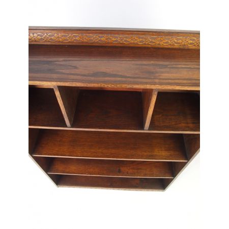 Offener Bücherschrank aus Eichenholz  ca 1920 