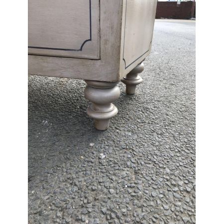 Antike Original Viktorianische hervorragend bemalte Bogenfront Kommode 