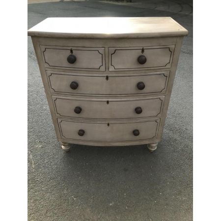 Antike Original Viktorianische hervorragend bemalte Bogenfront Kommode 