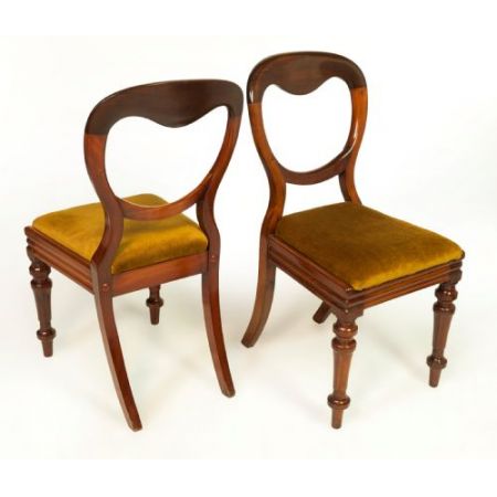 4-teiliges antikes Stuhlset, original 1870