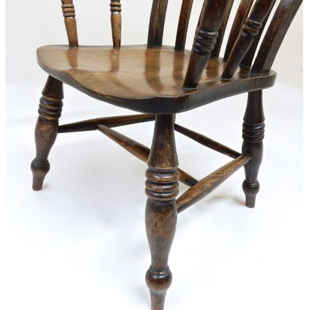 Windsor Armsessel aus Buche, original von 1870-1890