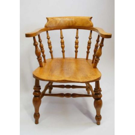 Schöner Lehnstuhl aus Buche/Ulme, original von 1910