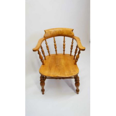 Schöner Lehnstuhl aus Buche/Ulme, original von 1910