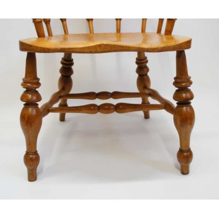 Schöner Lehnstuhl aus Buche/Ulme, original von 1910