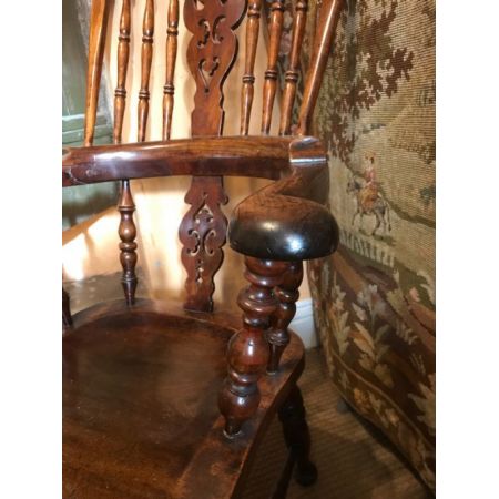 Windsor Stuhl aus dem 19. Jhd, Ulmen/Buchenholz, original viktorianisch